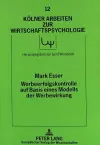 Werbeerfolgskontrolle Auf Basis Eines Modells Der Werbewirkung cover