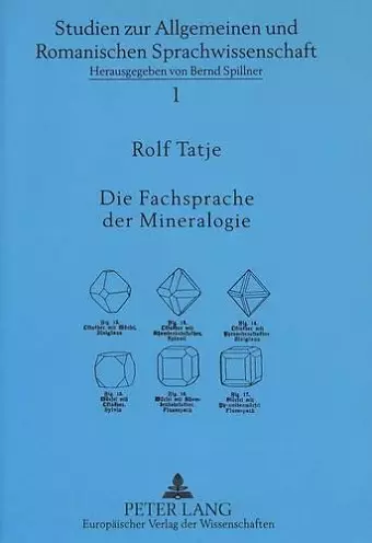 Die Fachsprache Der Mineralogie cover