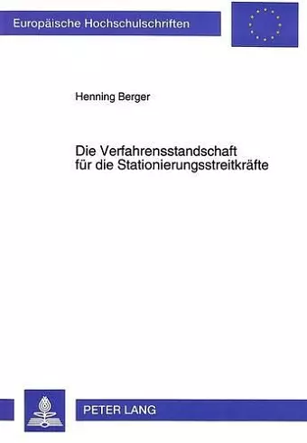 Die Verfahrensstandschaft Fuer Die Stationierungsstreitkraefte cover