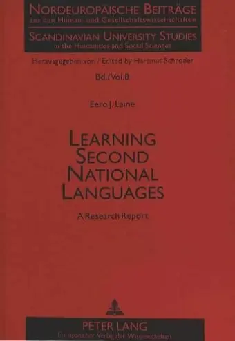 Learning Second National Languages cover