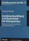 Ganzjaehrige Beschaeftigung in Der Bauwirtschaft - Eine Wirkungsanalyse cover