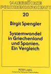 Systemwandel in Griechenland Und Spanien cover