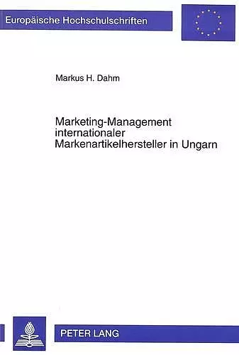 Marketing-Management Internationaler Markenartikelhersteller in Ungarn cover