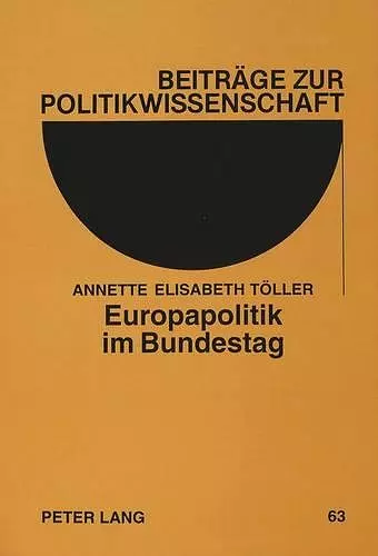 Europapolitik Im Bundestag cover