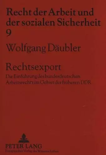 Rechtsexport cover