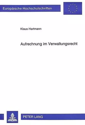 Aufrechnung Im Verwaltungsrecht cover