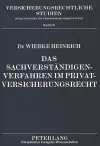 Das Sachverstaendigenverfahren Im Privatversicherungsrecht cover