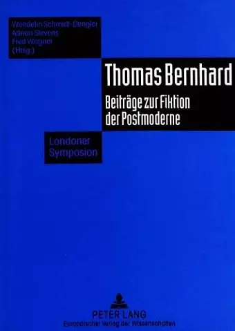 Thomas Bernhard cover