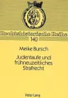 Judentaufe Und Fruehneuzeitliches Strafrecht cover