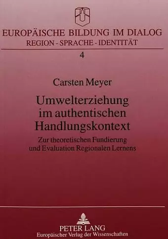 Umwelterziehung Im Authentischen Handlungskontext cover