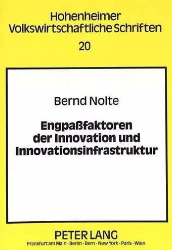 Engpaßfaktoren Der Innovation Und Innovationsinfrastruktur cover