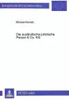 Die Auslaendische Juristische Person & Co. Kg cover