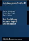 Mehr Beschaeftigung Durch Eine Negative Einkommensteuer cover