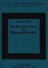 Die Repraesentation Von Managementwissen cover