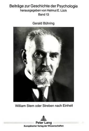 William Stern Oder Streben Nach Einheit cover