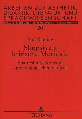 Skepsis ALS Kritische Methode cover