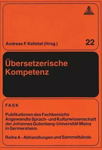 Uebersetzerische Kompetenz cover