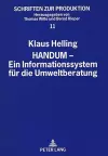 Handum - Ein Informationssystem Fuer Die Umweltberatung cover