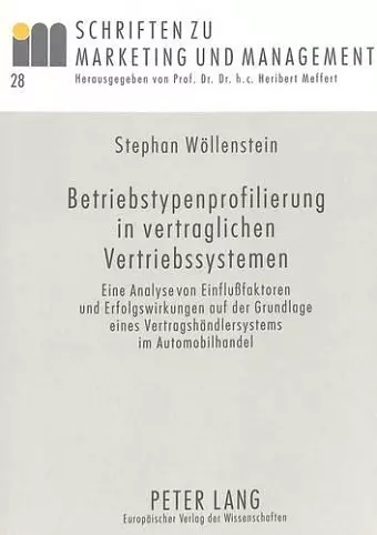 Betriebstypenprofilierung in Vertraglichen Vertriebssystemen cover