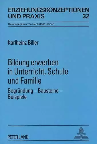 Bildung Erwerben in Unterricht, Schule Und Familie cover