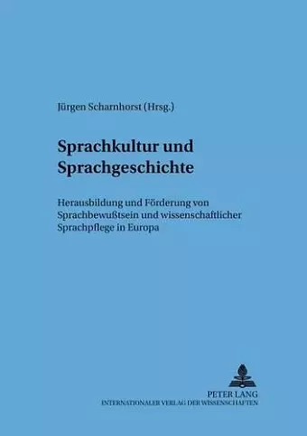 Sprachkultur Und Sprachgeschichte cover