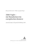 Abbé Vogler. Ein Mannheimer Im Europaeischen Kontext cover