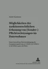 Moeglichkeiten Der Sanktionsrechtlichen Erfassung Von (Sonder-)Pflichtverletzungen Im Unternehmen cover