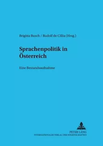 Sprachenpolitik in Oesterreich cover