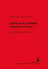 English as an Academic Language in Europe cover