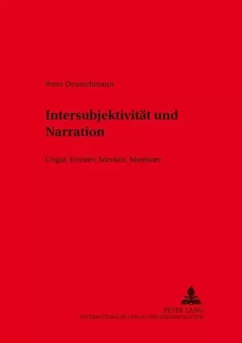 Intersubjektivitaet Und Narration cover