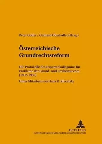 Oesterreichische Grundrechtsreform cover