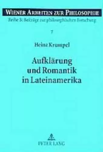 Aufklaerung Und Romantik in Lateinamerika cover