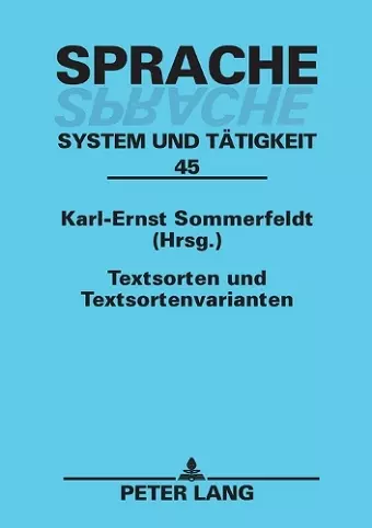 Textsorten und Textsortenvarianten cover