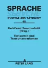 Textsorten und Textsortenvarianten cover