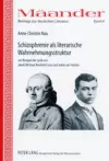 Schizophrenie ALS Literarische Wahrnehmungsstruktur Am Beispiel Der Lyrik Von Jakob Michael Reinhold Lenz Und Jakob Van Hoddis cover