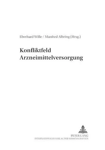 Konfliktfeld Arzneimittelversorgung cover