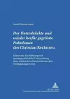 Der «Untergedrueckte Und Wieder Herfuer Gegruente Palmbaum» Des Christian Rechttreu cover