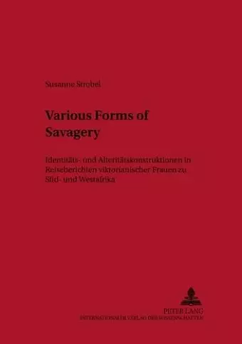 Various Forms of Savagery cover