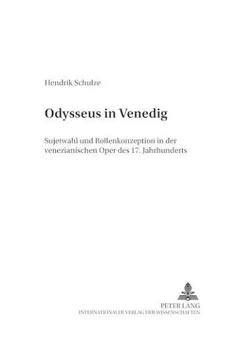 Odysseus in Venedig cover