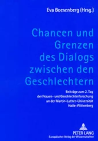 Chancen Und Grenzen Des Dialogs Zwischen Den Geschlechtern cover