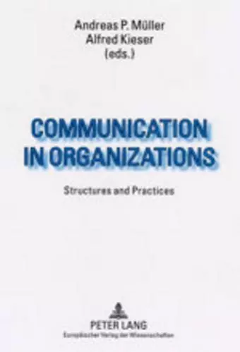 Communication in Organizations cover