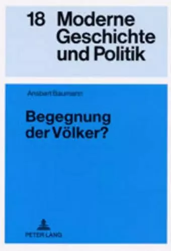 Begegnung Der Voelker? cover