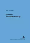 Quo Vadis Wortfeldforschung? cover