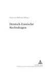 Deutsch-Estnische Rechtsfragen cover