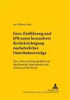 Euro-Einfuehrung Und Ipr Unter Besonderer Beruecksichtigung Nachehelicher Unterhaltsvertraege cover