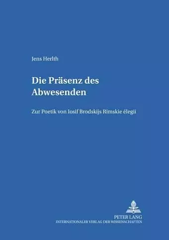 Die Praesenz des Abwesenden cover