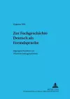 Zur Fachgeschichte Deutsch ALS Fremdsprache cover