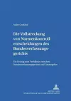 Die Vollstreckung Von Normenkontrollentscheidungen Des Bundesverfassungsgerichts cover