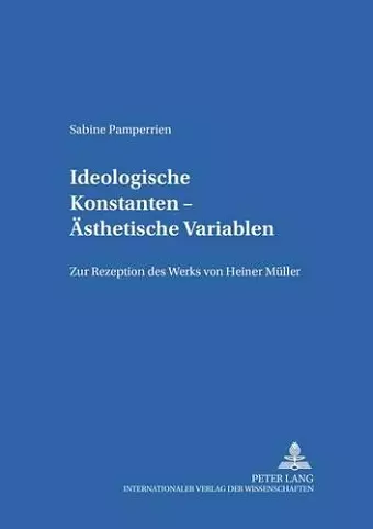 Ideologische Konstanten - Aesthetische Variablen cover