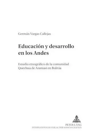 Educación Y Desarrollo En Los Andes cover